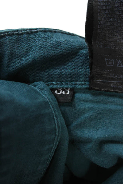 Closed Womens Chino Pants Green High Rise 34 Inseam Size 33