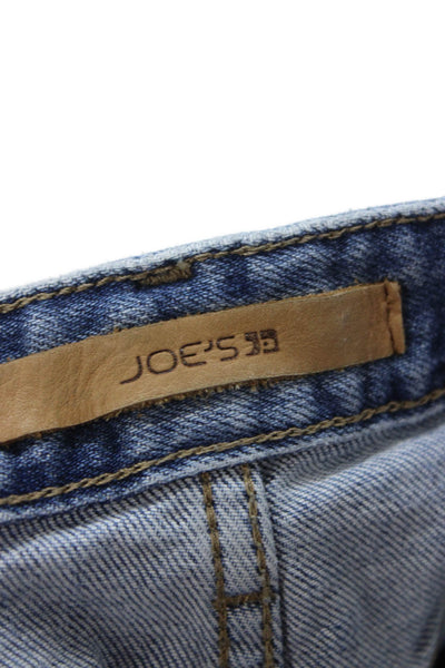 Joes Women Ankle Straight Jeans Light Blue High Rise 28 Inseam Size 29
