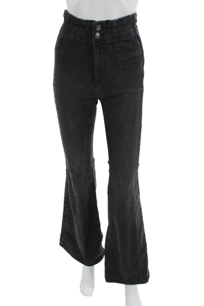 We The Free Women Dark Gray Bootcut Flared Jeans Size 26
