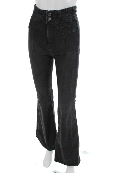 We The Free Women Dark Gray Bootcut Flared Jeans Size 26