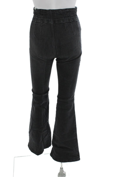 We The Free Women Dark Gray Bootcut Flared Jeans Size 26