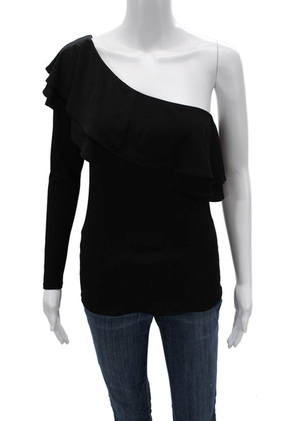 Veronica M Women Black Long Sleeve Blouse Size XS