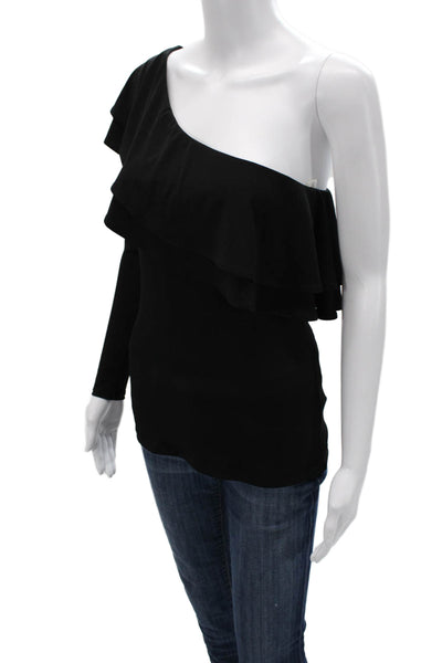 Veronica M Women Black Long Sleeve Blouse Size XS