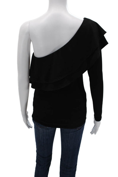 Veronica M Women Black Long Sleeve Blouse Size XS