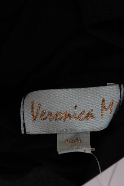 Veronica M Women Black Long Sleeve Blouse Size XS