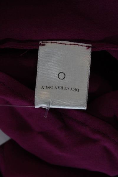 ALC Womens Purple High Neck Sleeveless Silk Tank Size S