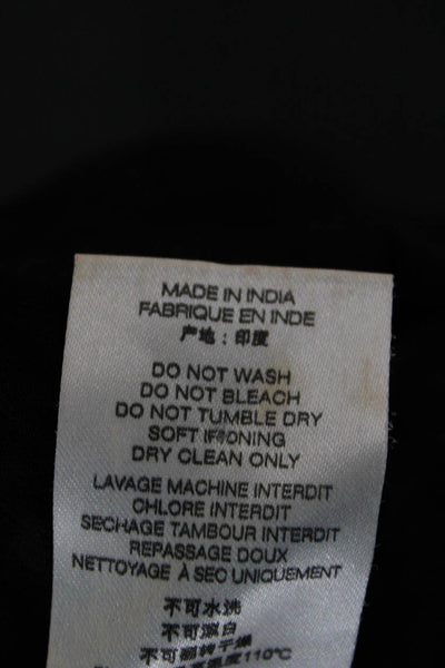IRO Womens Mini Peasant Skirt Black Animal Print Viscose Size 36