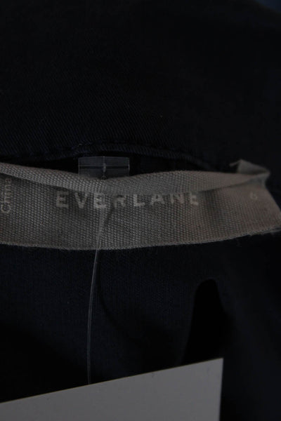Everlane Women Jumpsuit Dark Blue Long Sleeve Cotton Size 6