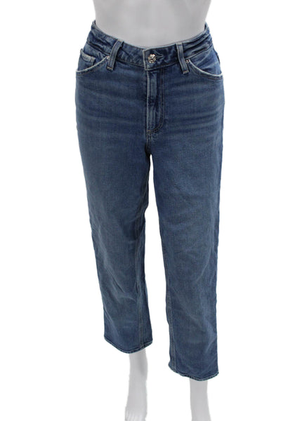 Paige Womens Straight Ankle Jeans Blue Size 26