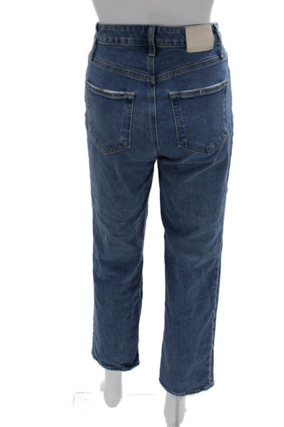 Paige Womens Straight Ankle Jeans Blue Size 26