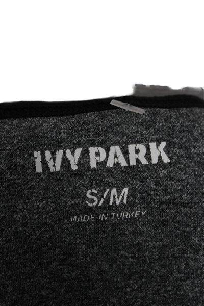 Ivy Park Womens Sleeveless V Neck Gray Polyester Top Size S