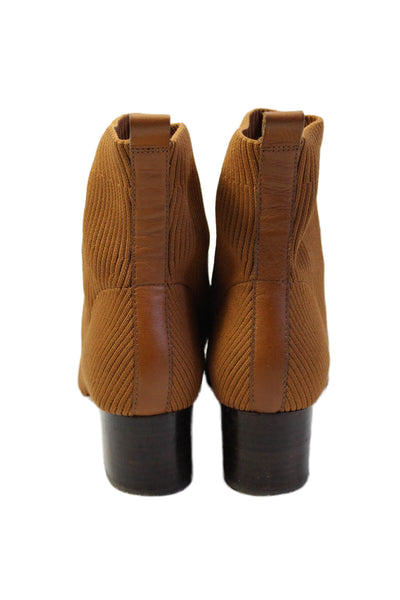 Everlane Womens Stretch Square Toe Ankle Boots Brown Size 9.5