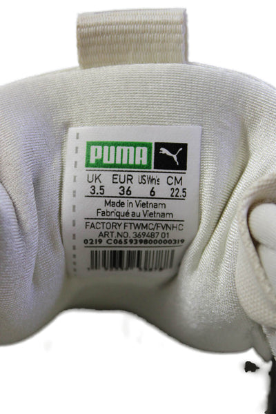 Puma Womens Suede Panel Athletic Sneakers Light Beige Size 6