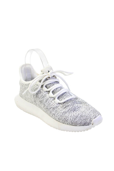 Adidas Womens Woven Stretch Lace Up Athletic Sneakers Gray Size 4