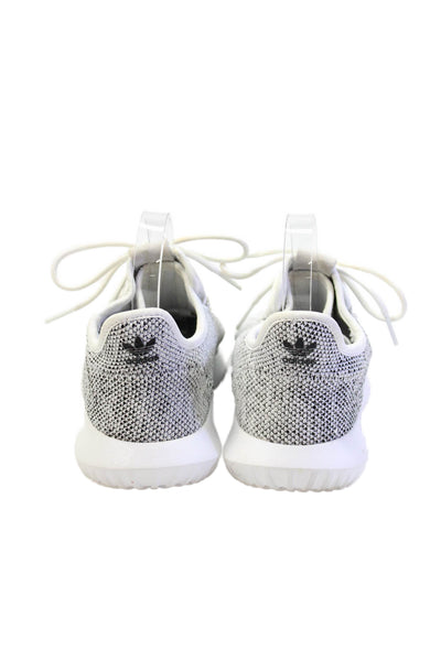 Adidas Womens Woven Stretch Lace Up Athletic Sneakers Gray Size 4
