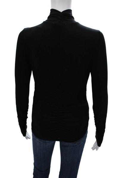 Frame Womens Turtleneck Long Sleeve Black Top Size XS