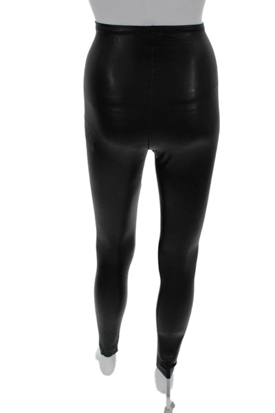 Commando Womens Biker Ankle Jeggings Black Size XS
