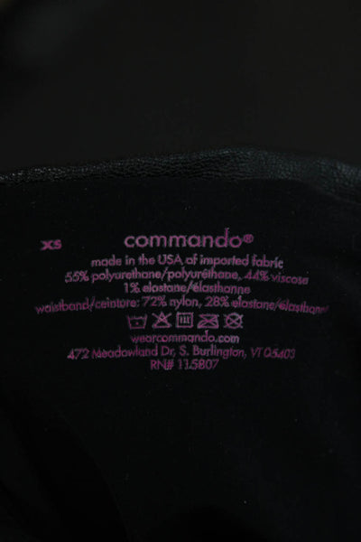 Commando Womens Biker Ankle Jeggings Black Size XS
