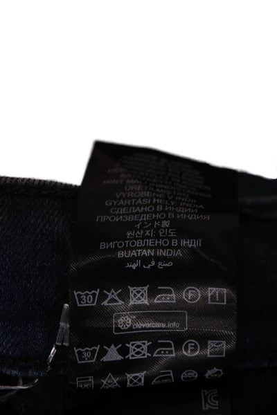G Star Raw Mens Straight Jeans Dark Blue Mid Rise 99% Cotton Size 26