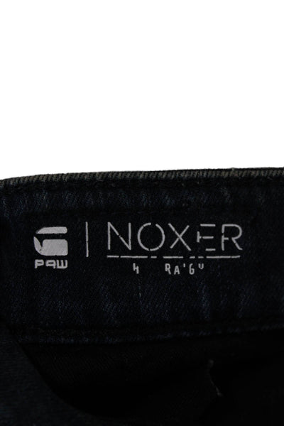 G Star Raw Mens Straight Jeans Dark Blue Mid Rise 99% Cotton Size 26