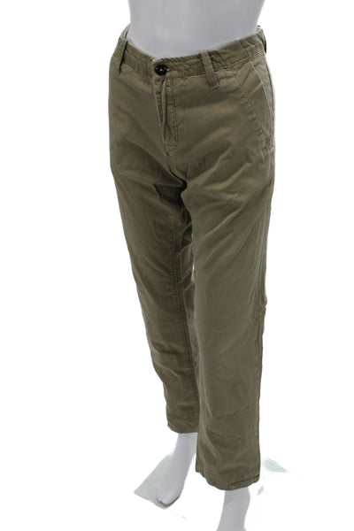 G Star Raw Mens Chinos Green Button Fly 97% Cotton Size 26