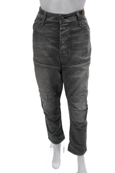 G Star Raw Mens Cargo Carpenter Pants Gray 100% Cotton High Rise Size 31