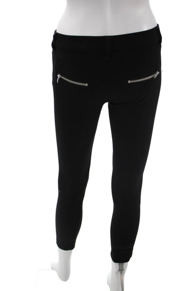 Parker Womens Ankle Jeggings Black Low Rise 25 Inseam Size S