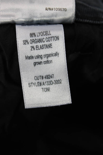 Agolde Womens Skinny Ankle Jeans Dark Gray High Rise Button Size 26