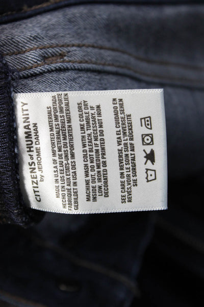 Citizens of Humanity Womens Skinny Cropped Maternity Jeans Dark Blue Size 26