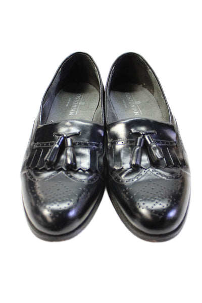 Bostonian Mens Patent Leather Tassel Dress Shoe Loafers Black Size 10 Medium