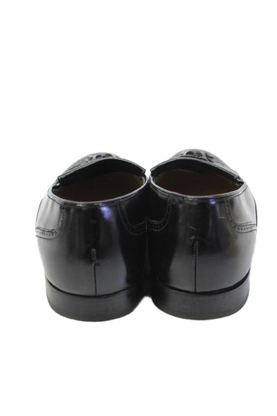 Bostonian Mens Patent Leather Tassel Dress Shoe Loafers Black Size 10 Medium