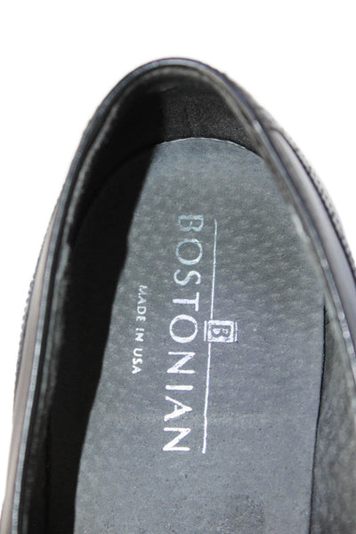 Bostonian Mens Patent Leather Tassel Dress Shoe Loafers Black Size 10 Medium