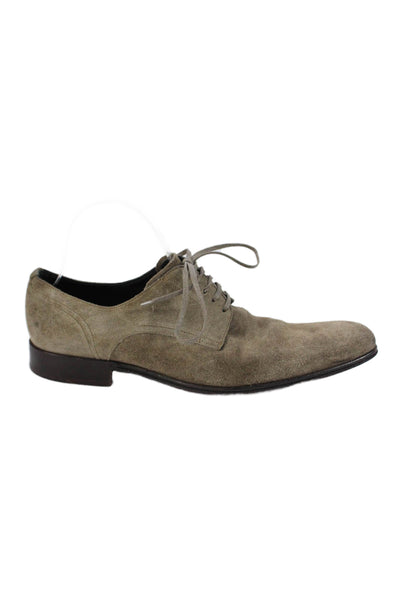 Dolce & Gabbana Mens Suede Lace Up Dress Shoe Oxfords Brown Size 7
