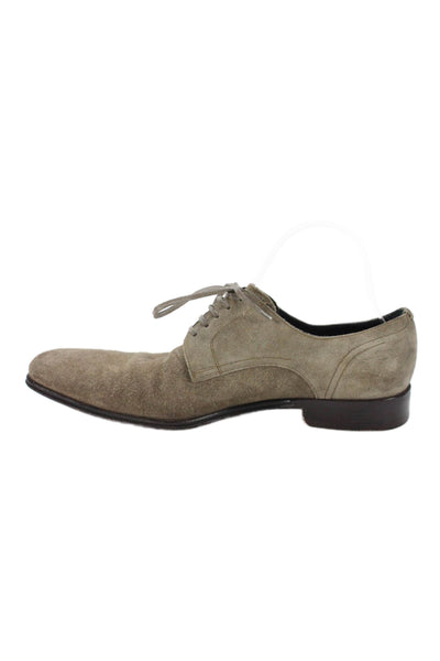 Dolce & Gabbana Mens Suede Lace Up Dress Shoe Oxfords Brown Size 7