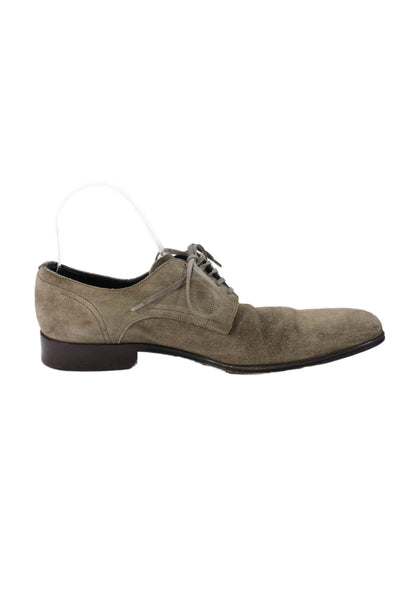 Dolce & Gabbana Mens Suede Lace Up Dress Shoe Oxfords Brown Size 7