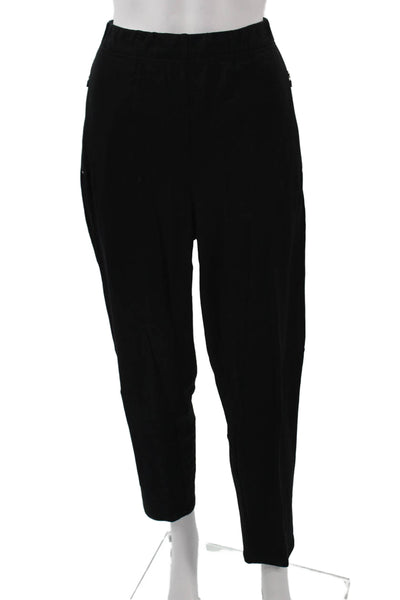 Eileen Fisher Women Black Cropped Ankle Pants Tencel Lyocell Petite Size S