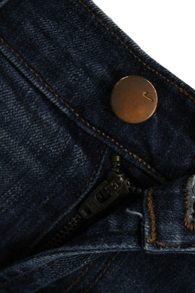 J Brand Womens Skinny High Rise Dark Blue Jeans Button Size 28