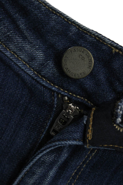 Paige Womens Skinny Ankle Dark Blue Jeans Size 26