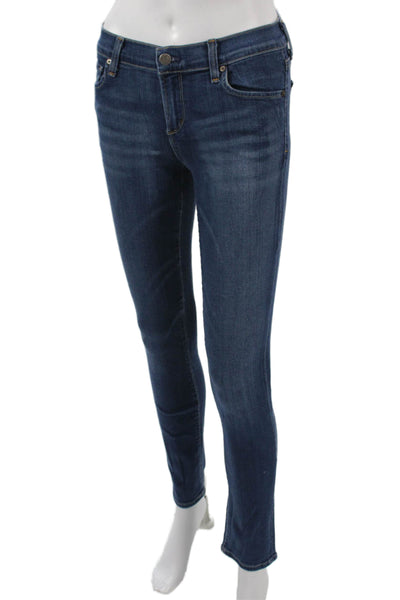Citizens of Humanity Womens Skinny Ankle Jeans Dark Blue High Rise Size 29