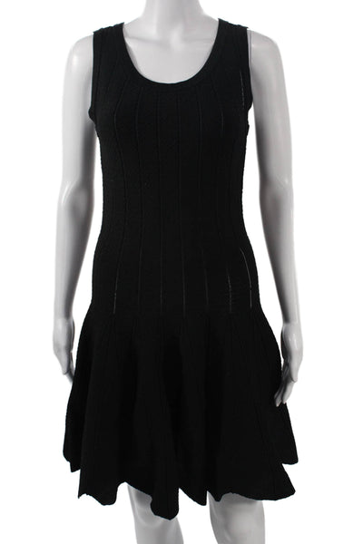 Jonathan Simkhai Womens Black Sleeveless Sweater Dress Knee Length Size S