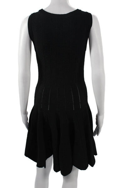 Jonathan Simkhai Womens Black Sleeveless Sweater Dress Knee Length Size S