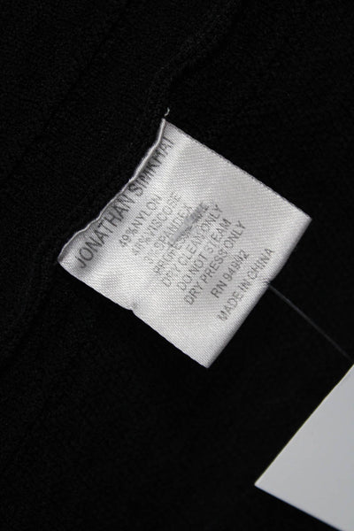 Jonathan Simkhai Womens Black Sleeveless Sweater Dress Knee Length Size S