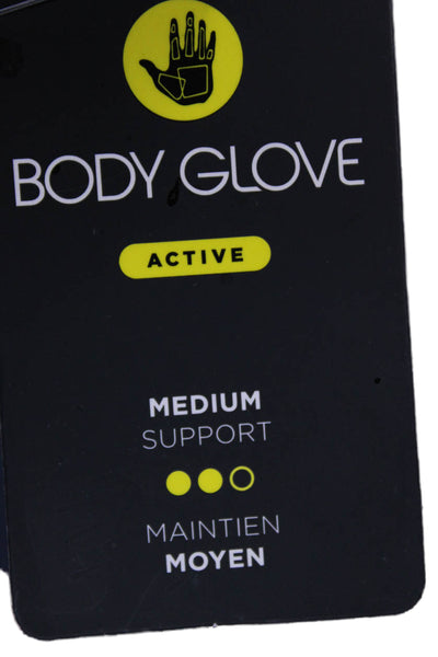 Body Glove Womens Strappy Back Mesh Trim Diversion Sports Bra Black Size XS