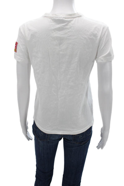 Helly Hansen x Puma Women White Cotton Crew T-Shirt Short Sleeve Size XS
