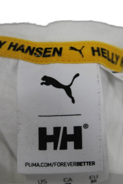 Helly Hansen x Puma Women White Cotton Crew T-Shirt Short Sleeve Size XS