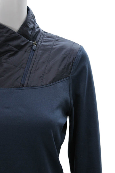 Mountain Hard Wear Women Pullover Sweatshirt Dark Blue Mock Neck Size XS