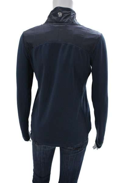 Mountain Hard Wear Women Pullover Sweatshirt Dark Blue Mock Neck Size XS