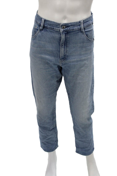 G Star Raw Women Cropped Light Blue Jeans Size 32