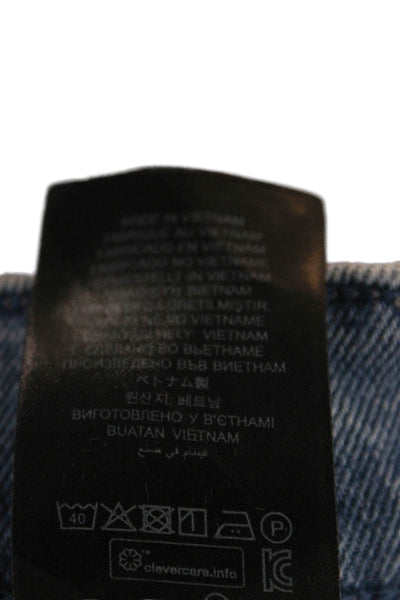 G Star Raw Women Cropped Light Blue Jeans Size 32