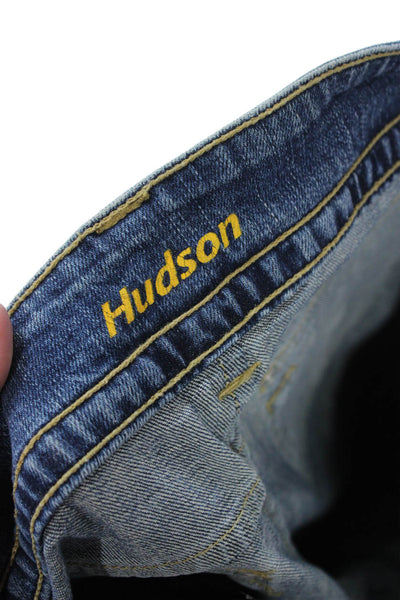 Hudson Womens Bootcut Flared Jeans Blue Mid Rise Size 32